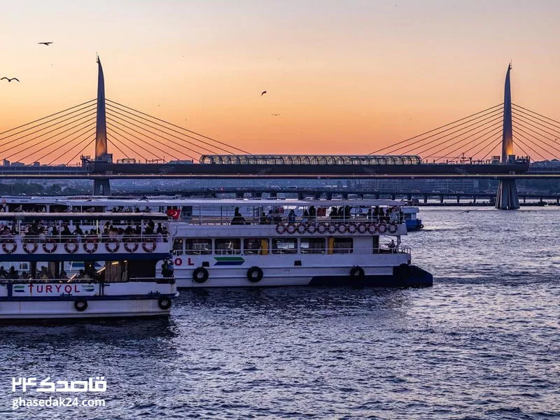 عکس پل آتاتورک استانبول (Ataturk Bridge)