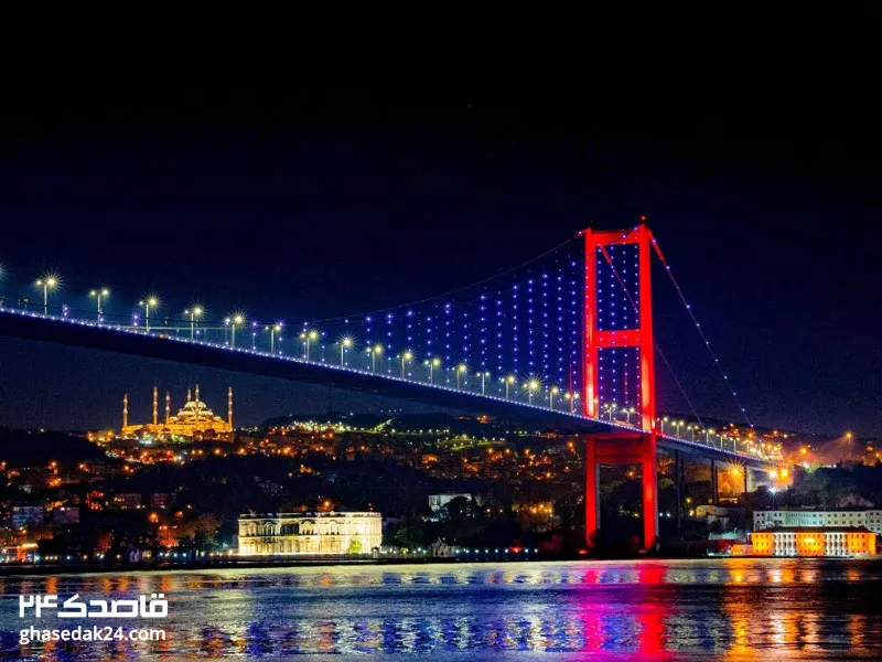 عکس پل بسفر استانبول Bosphorus Bridge))