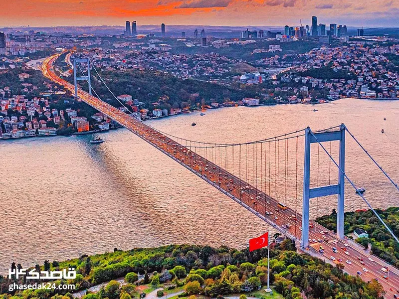 عکس پل سلطان مهمت فاتح استانبول (Fatih Sultan Mehmet Bridge)