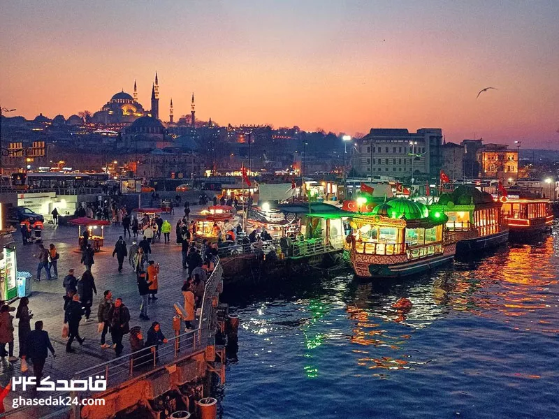 عکس پل گالاتا استانبول (Galata Bridge)