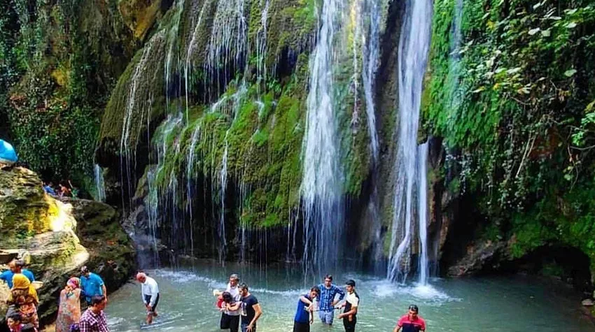 عکس جنگل و آبشار کبودوال گلستان