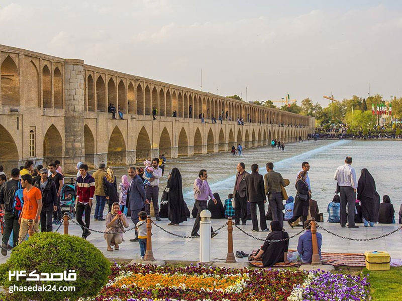 عکس پل های اصفهان در زمان صفویه
