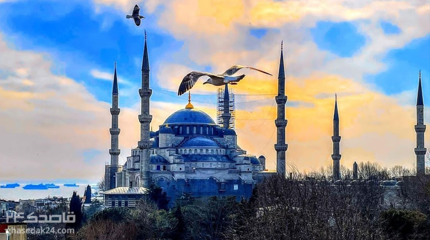 بازدید ازمسجد آبی استانبول در زمستان