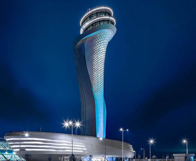 برج کنترل ترافیک هوایی فرودگاه استانبول