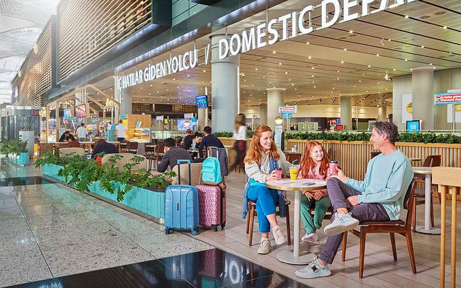 رستوران های فرودگاه جدید استانبول